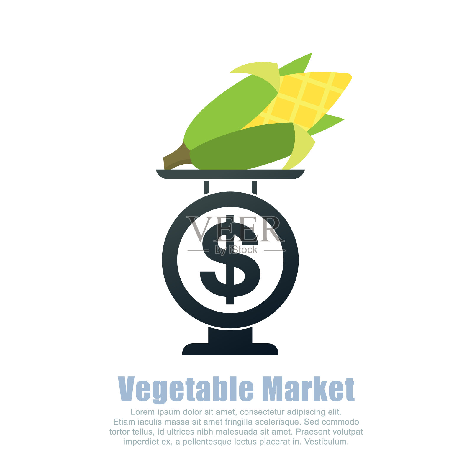 玉米插画图片素材