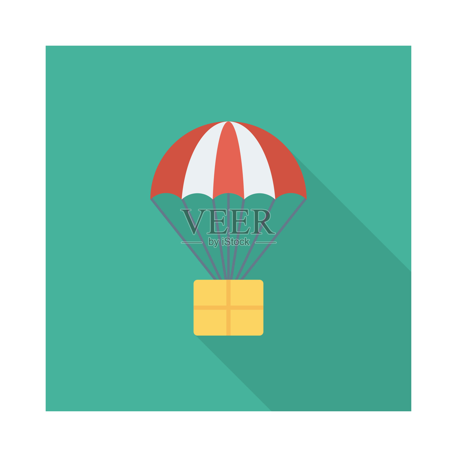 降落伞插画图片素材