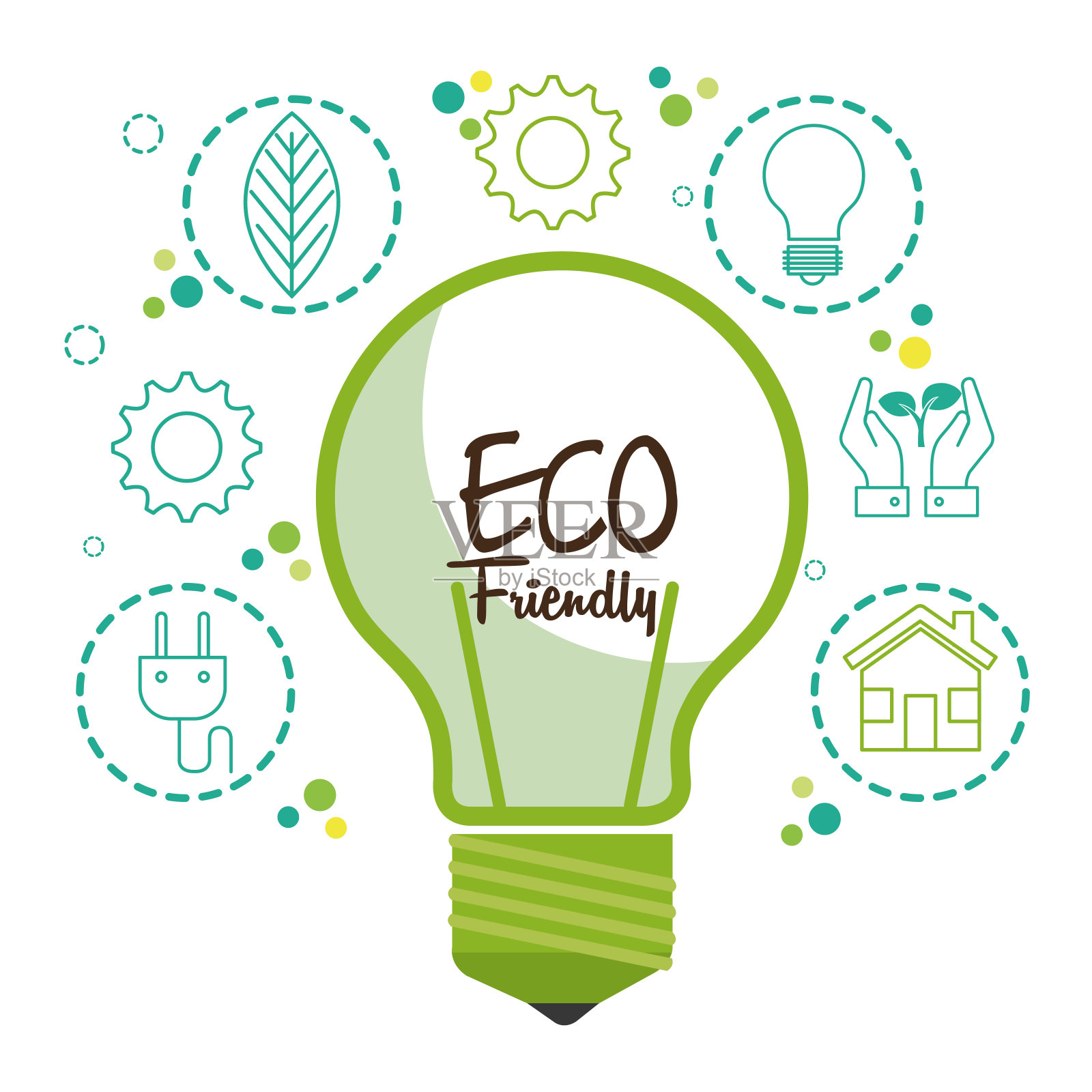 生态友好的设计插画图片素材