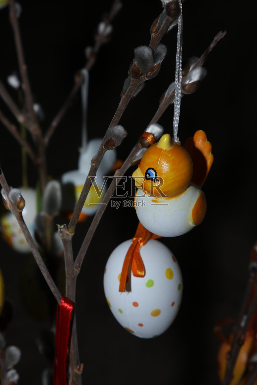 有复活节动机的棕榈滩照片摄影图片