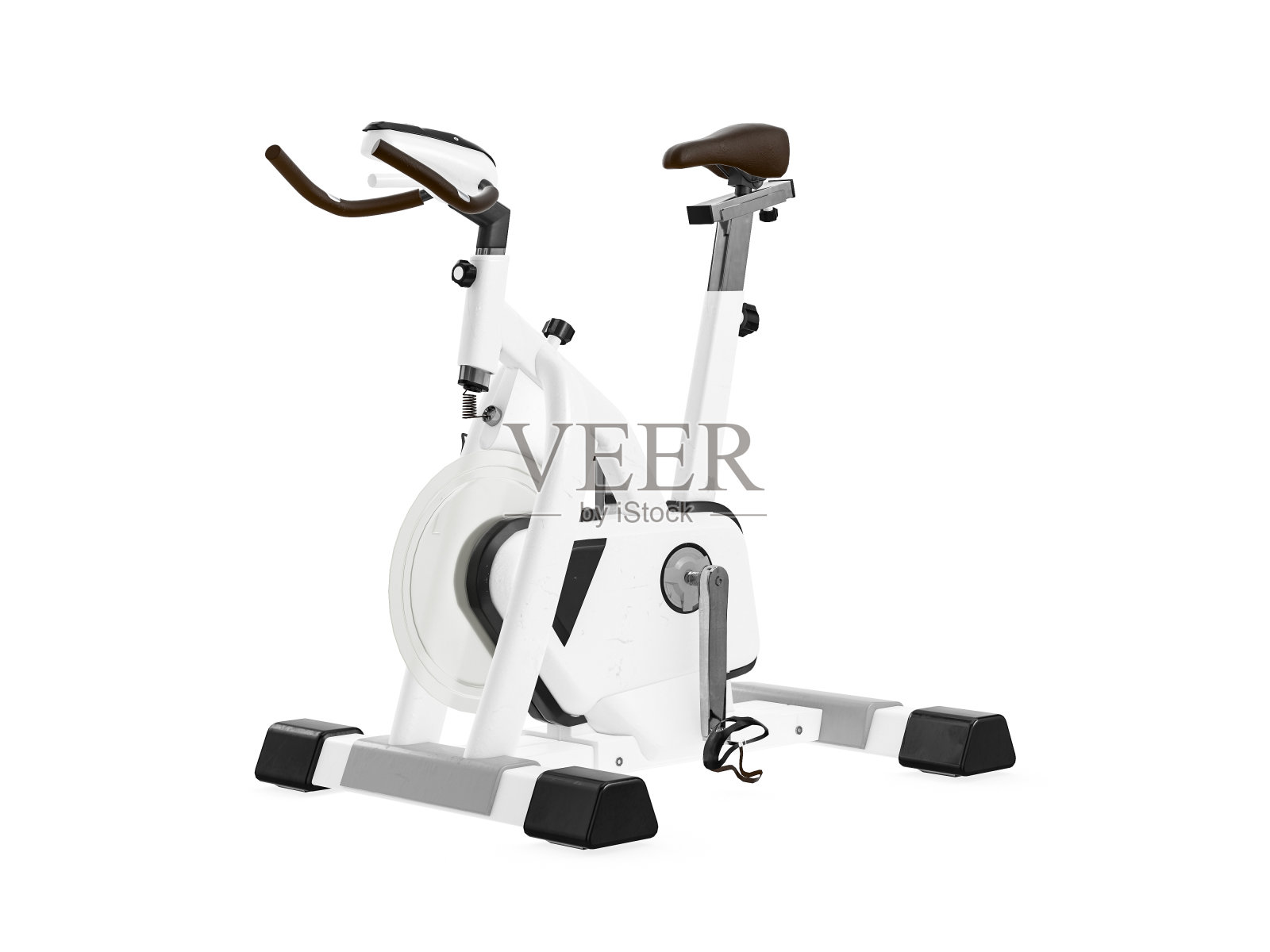 多功能健身机，视角隔离在白色背景。3 d渲染,插图。照片摄影图片