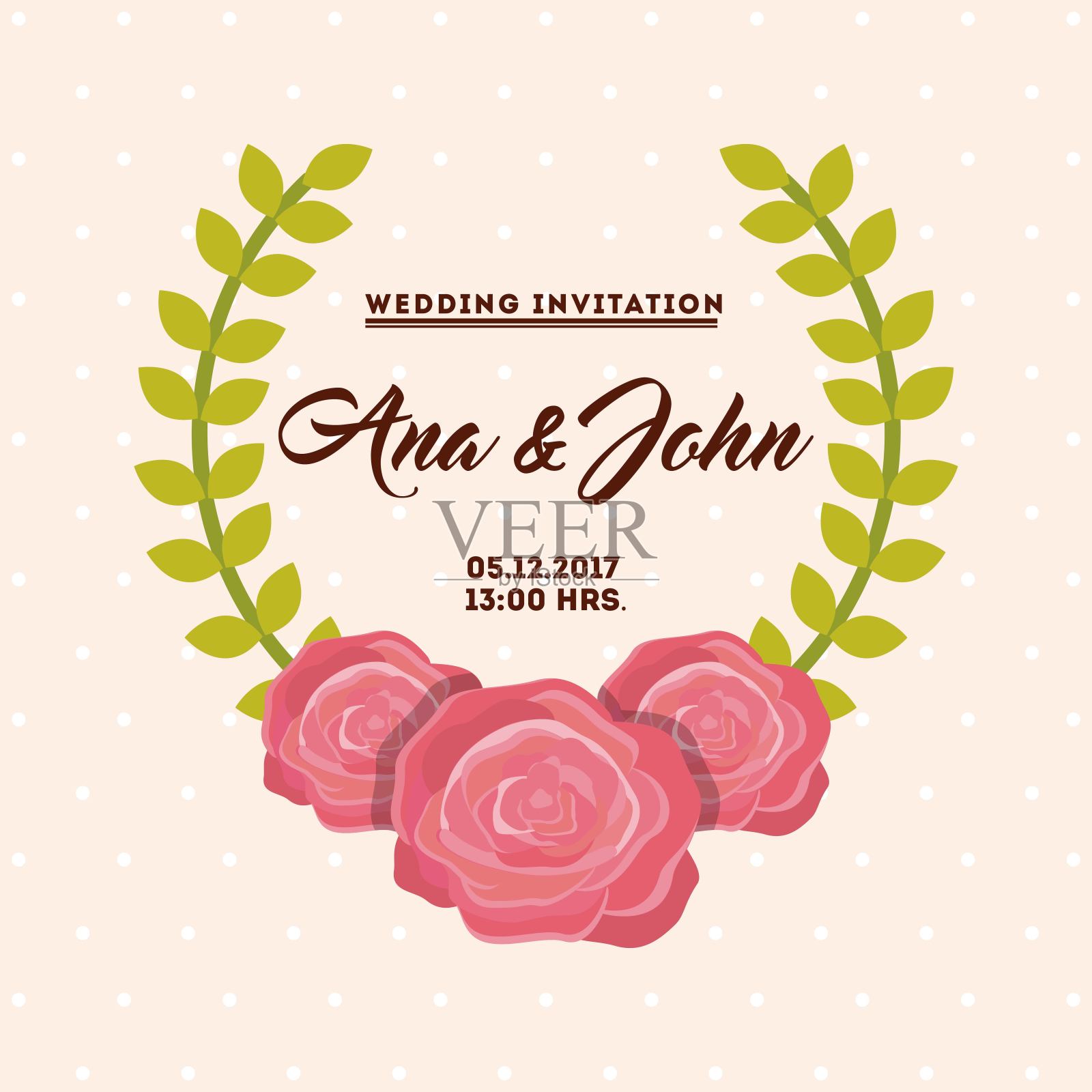 婚礼请柬设计设计模板素材