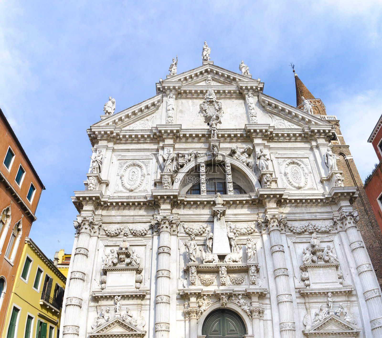 意大利威尼斯的圣玛丽亚·德尔·莉莉教堂照片摄影图片