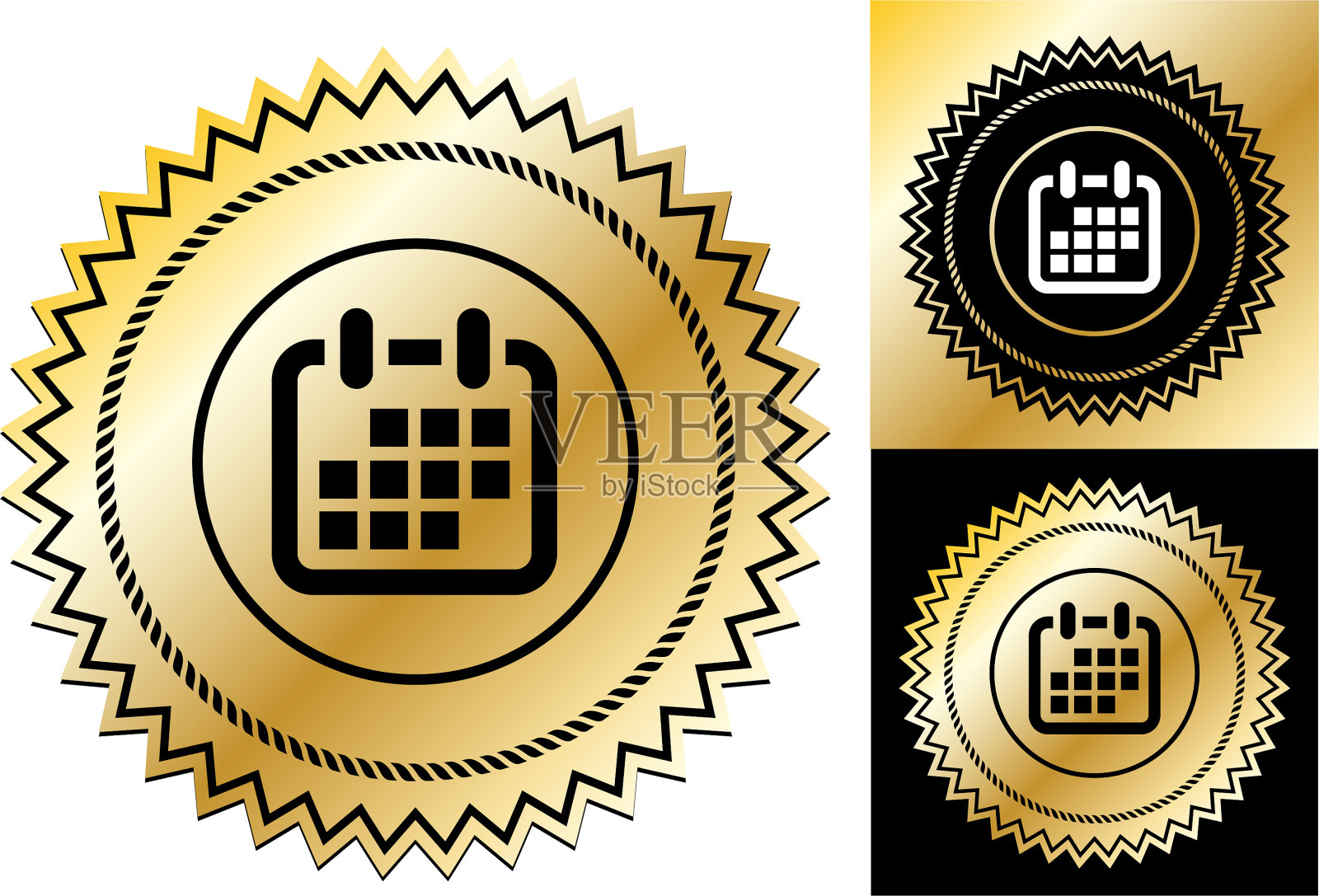 每月的日历图标插画图片素材