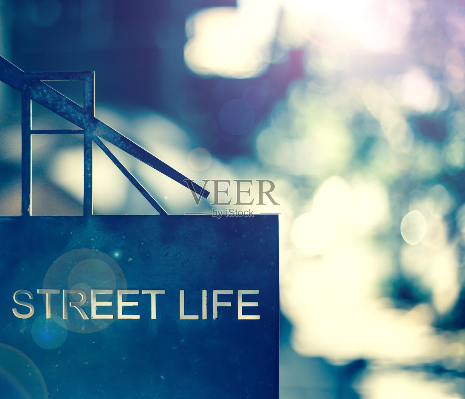 街头生活标志照片摄影图片