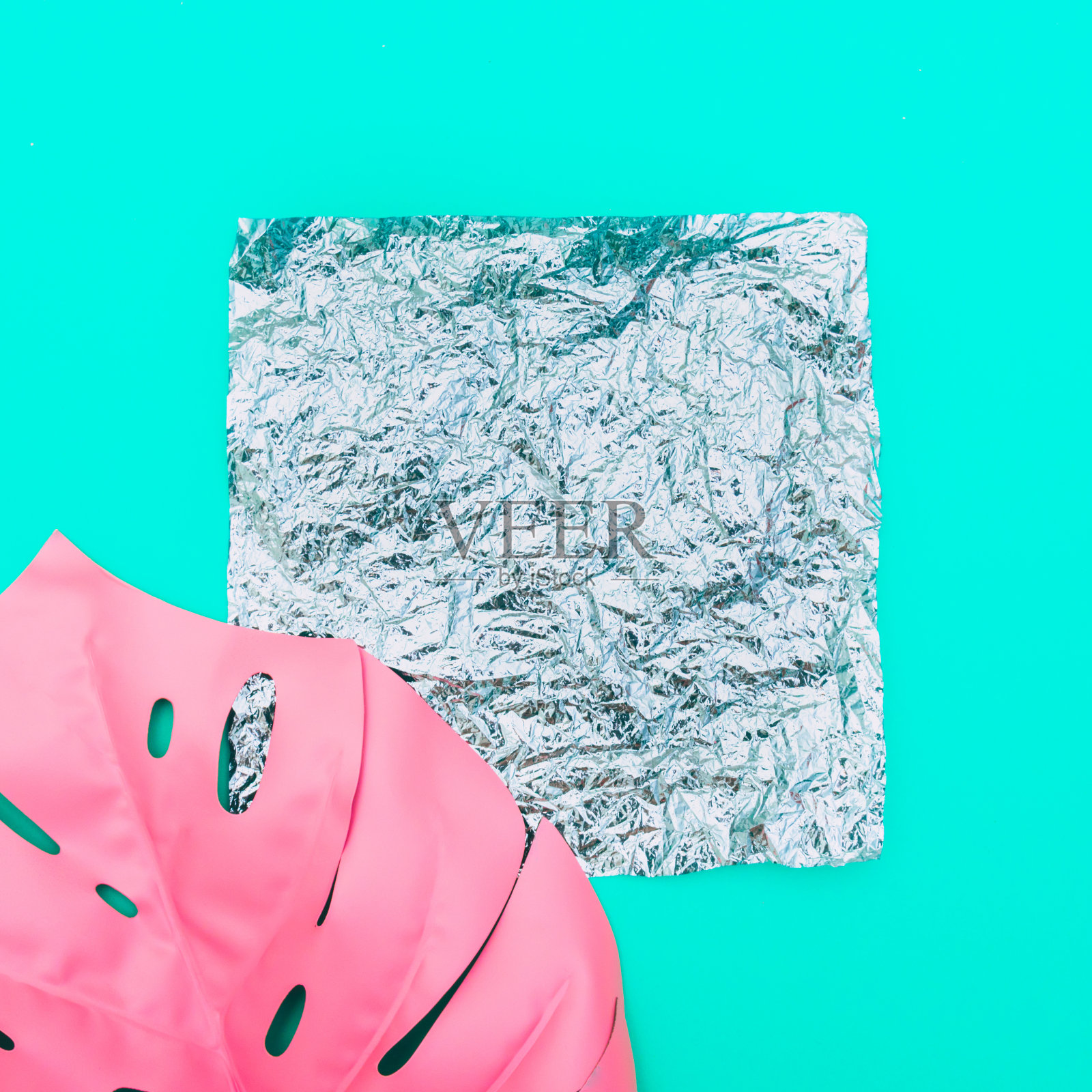 全息方块箔与空白的地方为文本照片摄影图片