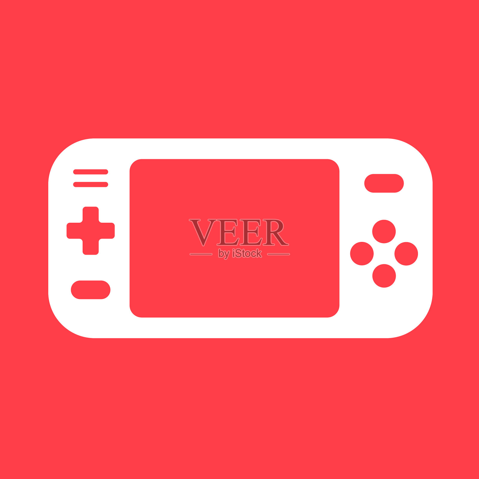 手持游戏设备插画图片素材