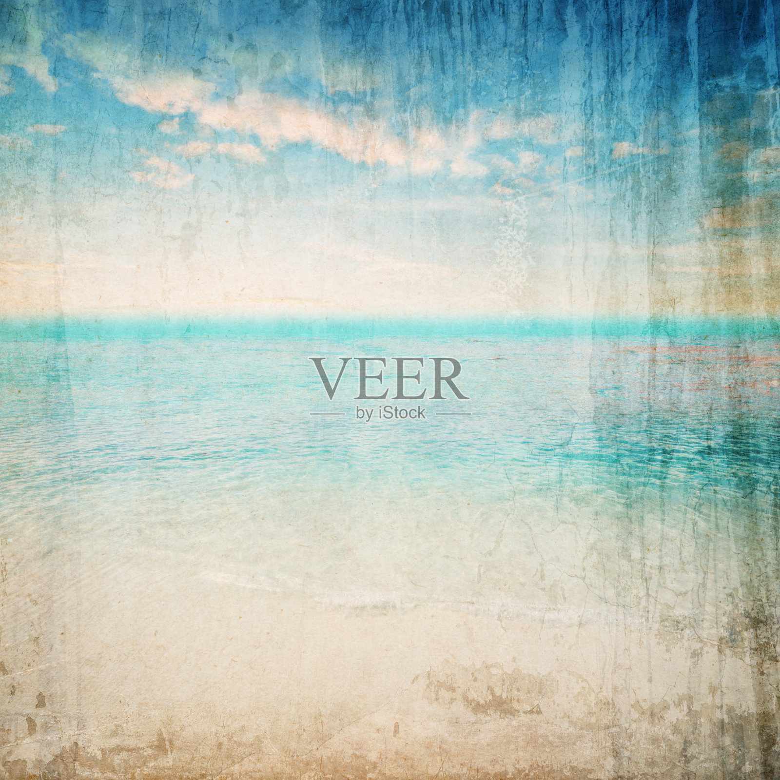 海滩复古背景景观照片摄影图片