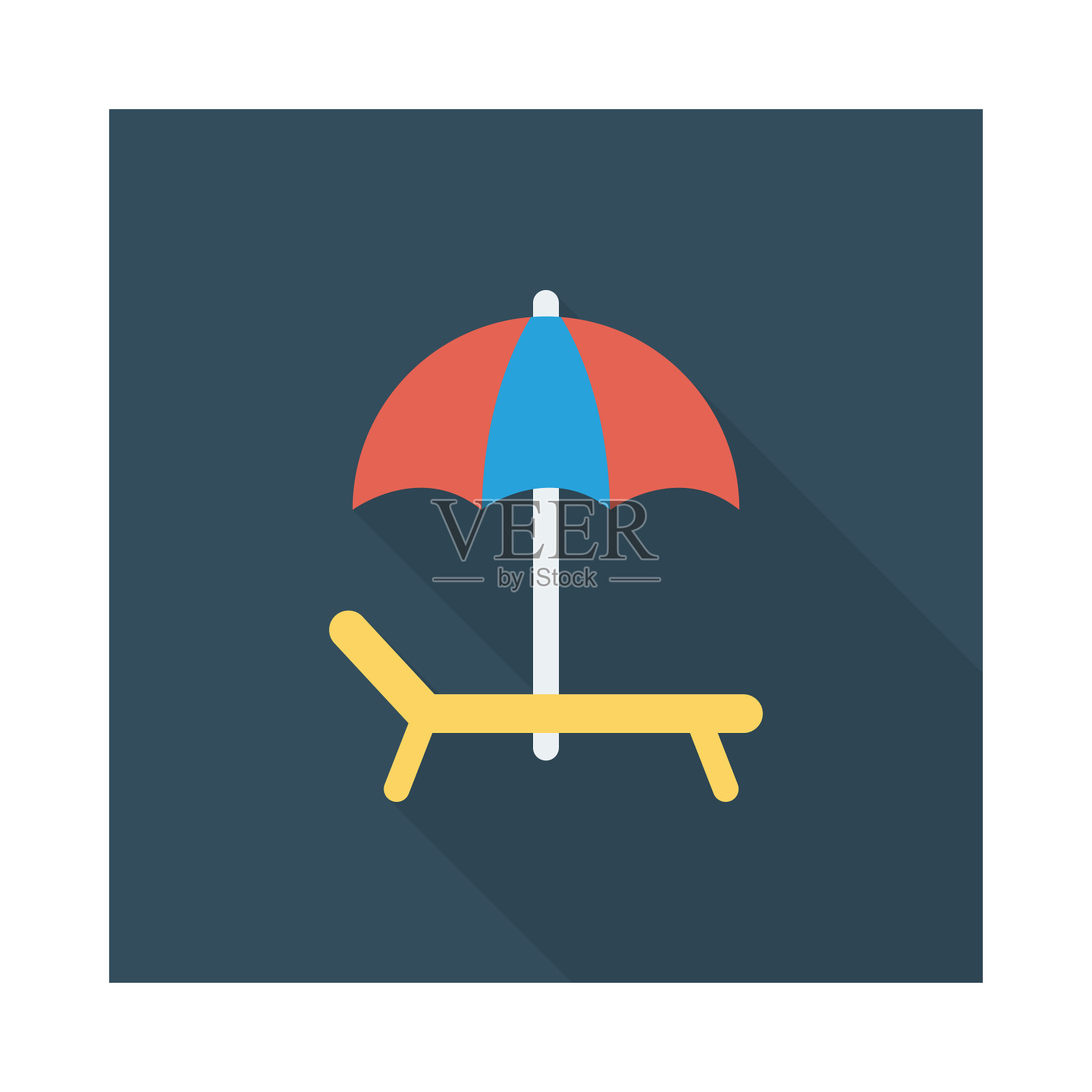 躺椅插画图片素材