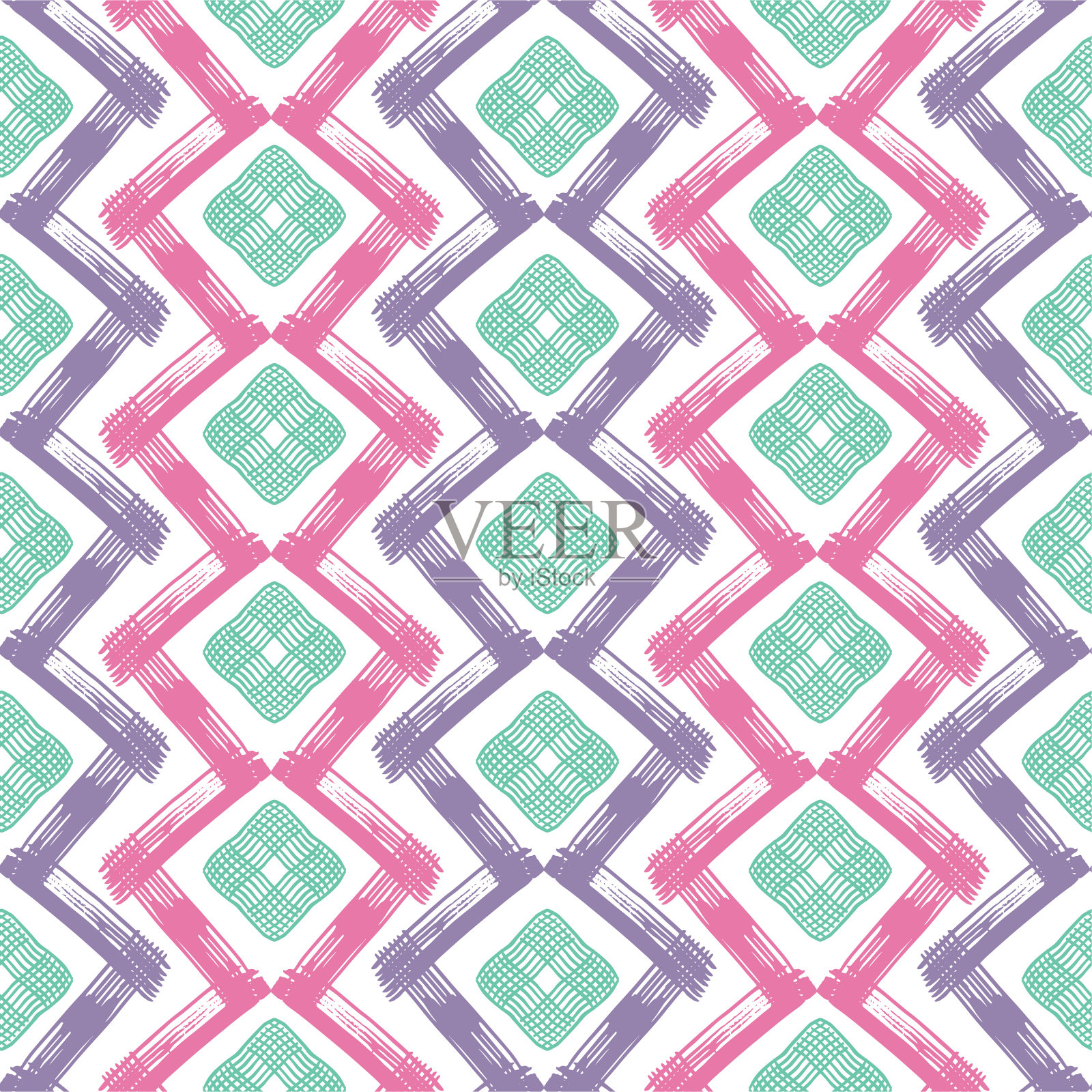 手绘几何背景图案插画图片素材