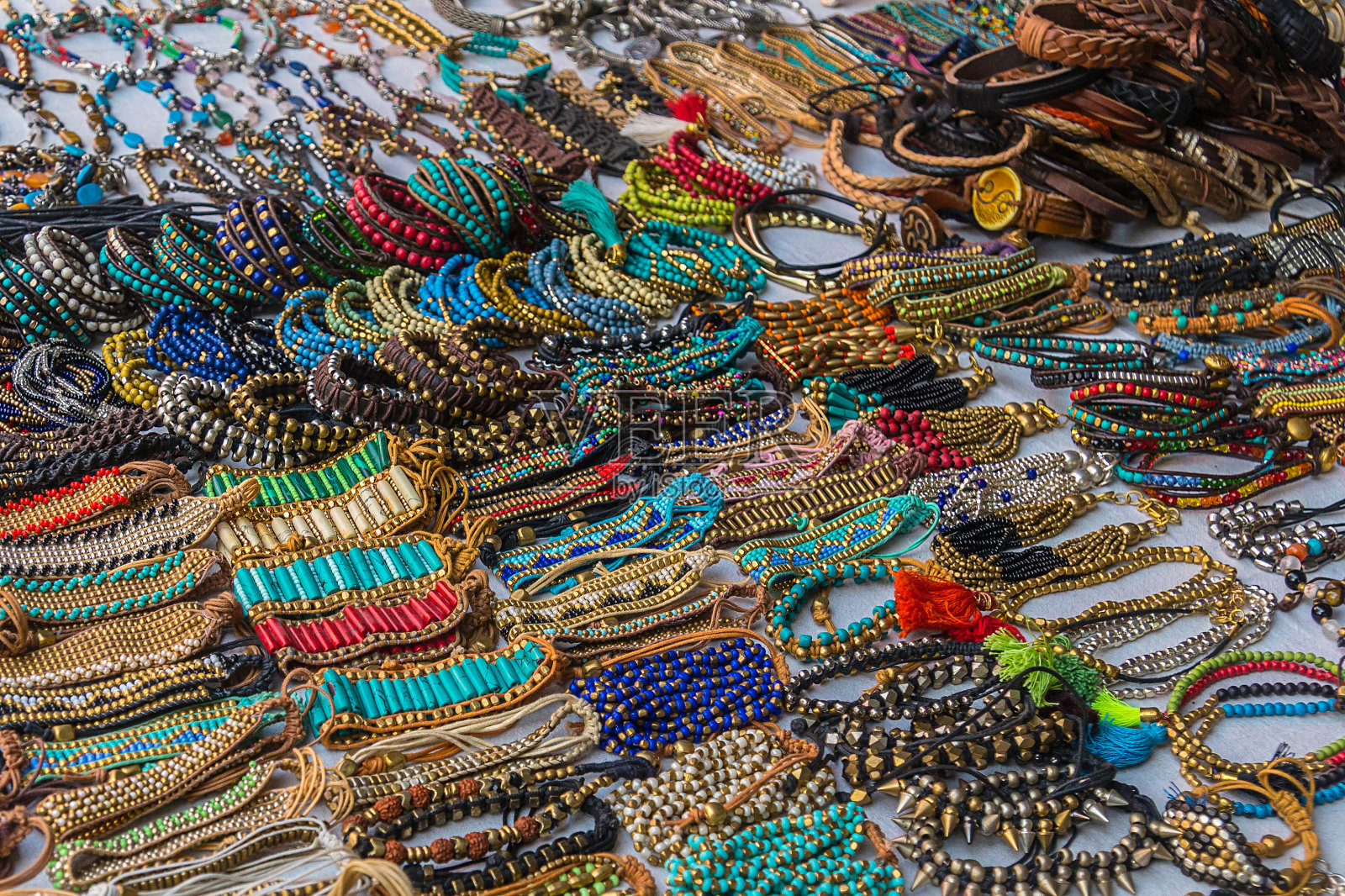 丰富多彩的印度手镯照片摄影图片