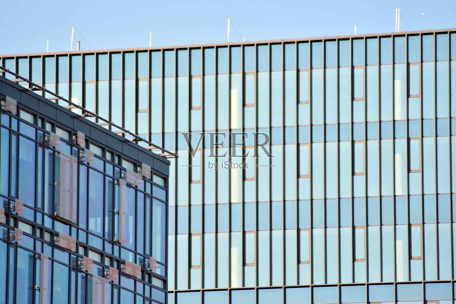 现代办公大楼的外观照片摄影图片