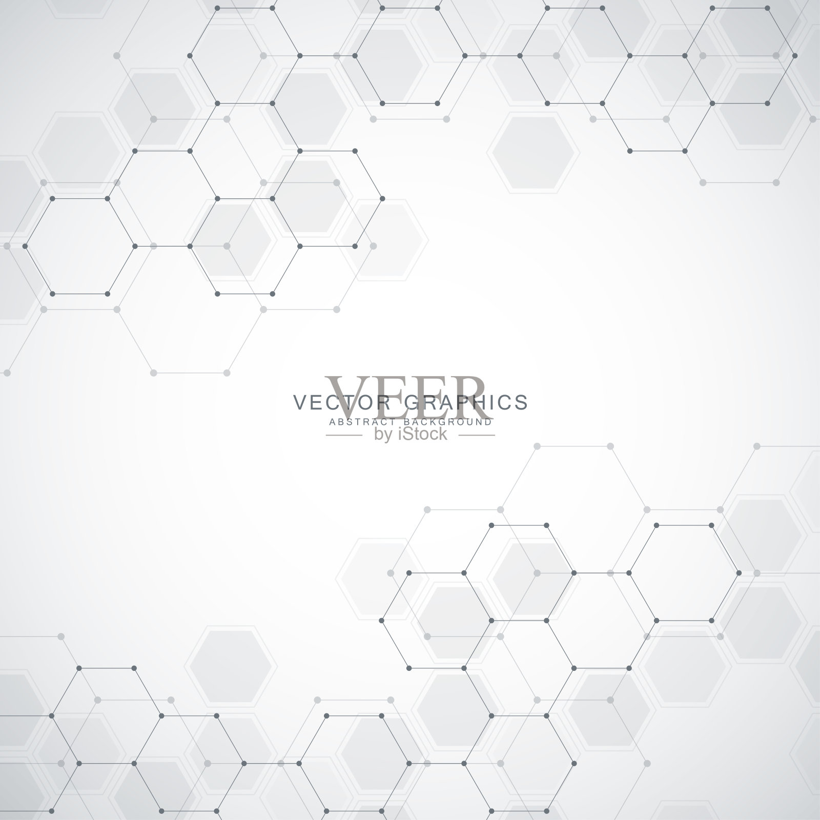 医学技术或科学载体背景。分子结构和化合物插画图片素材