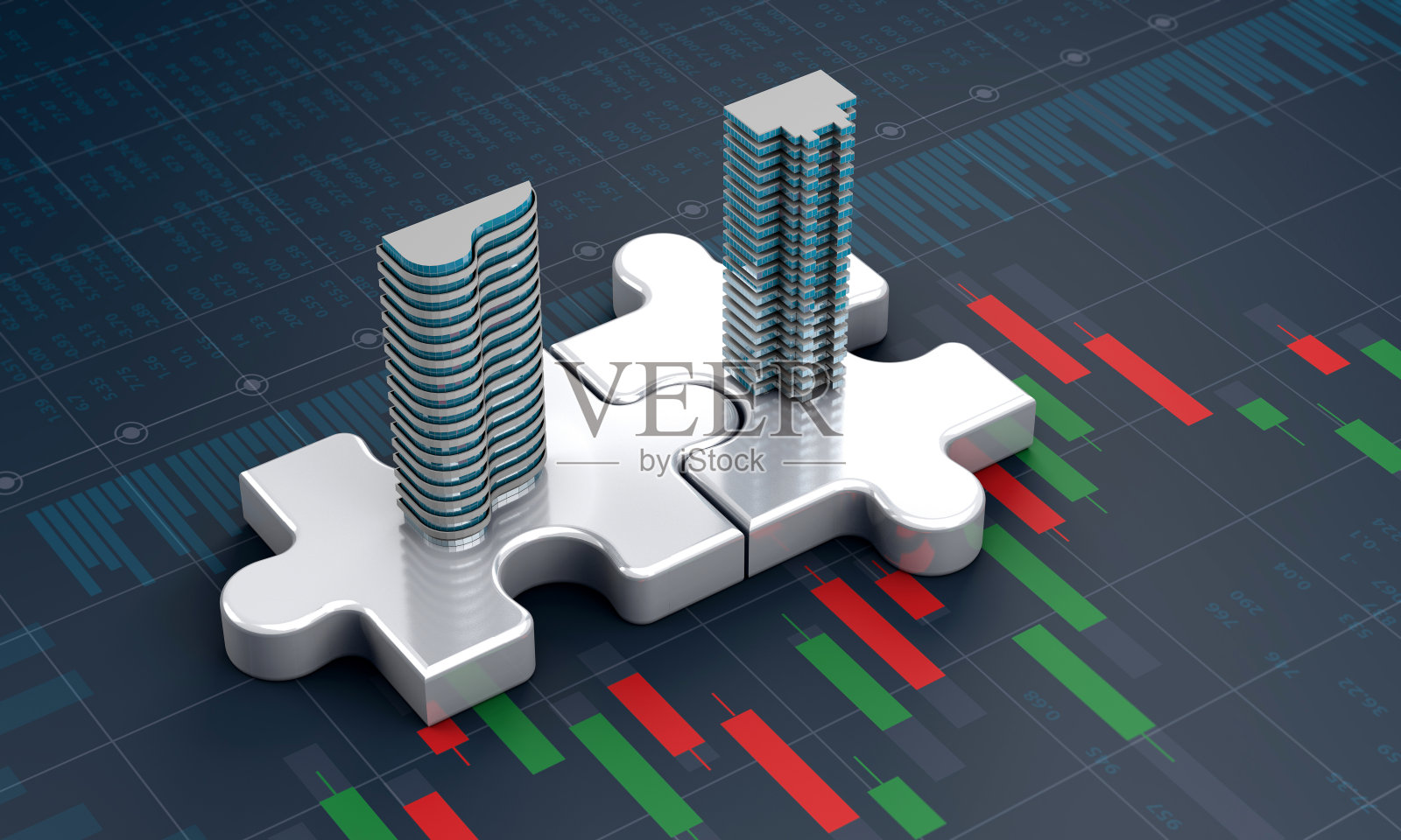 企业并购理念，加盟公司拼图、3d照片摄影图片