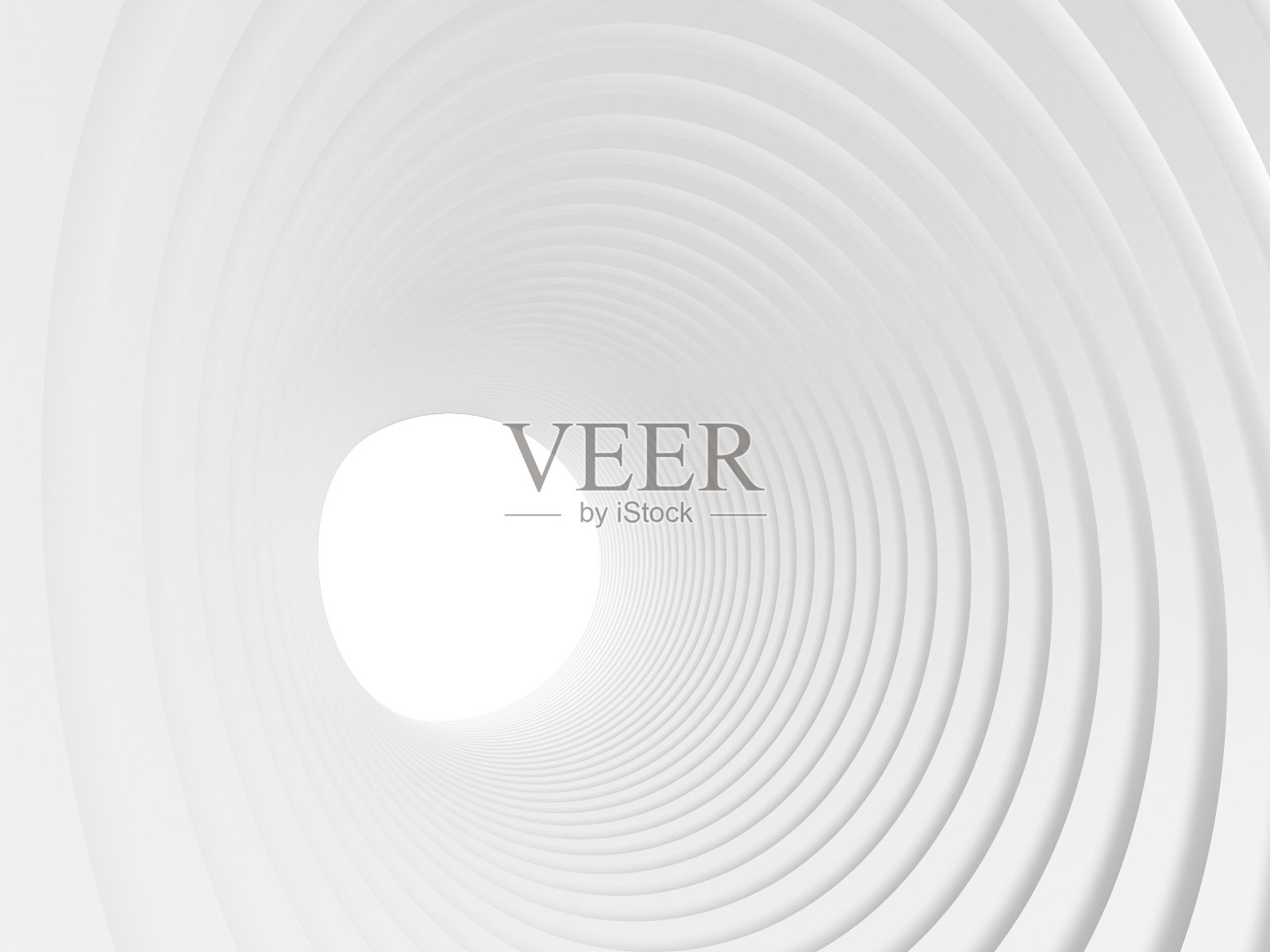 白色圆形建筑图案的抽象，未来建筑设计的概念，三维渲染照片摄影图片