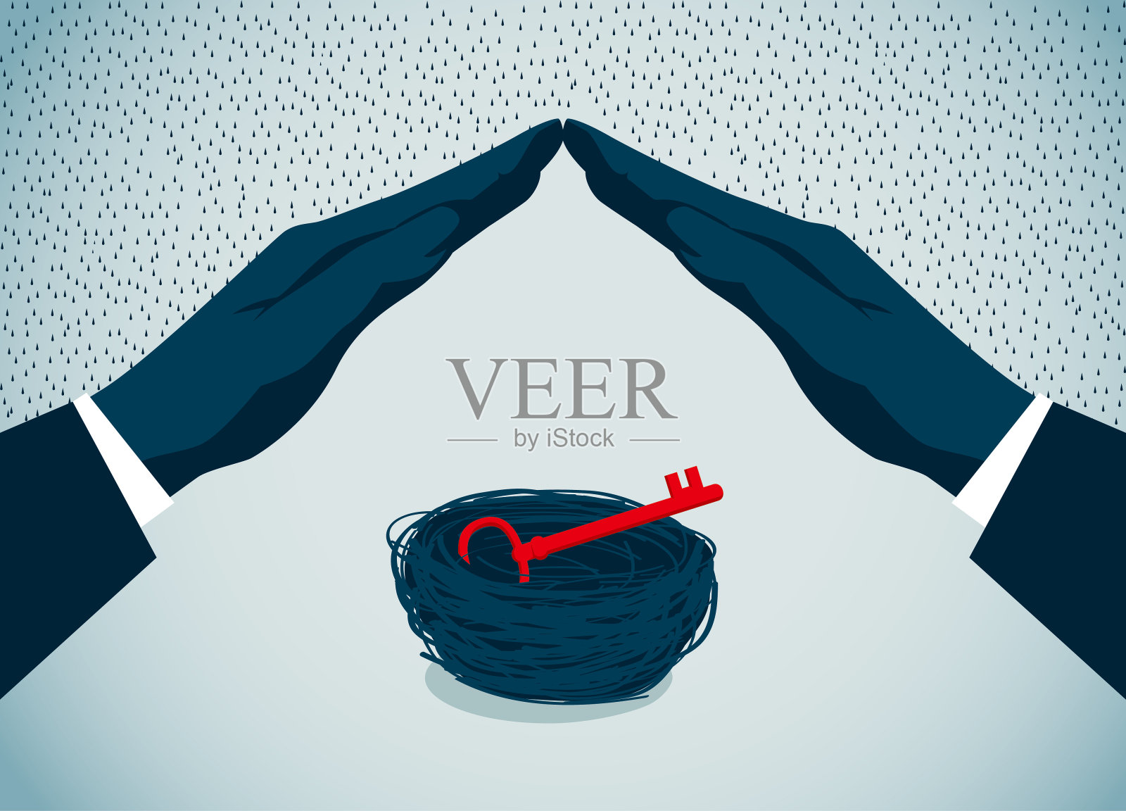 庇护插画图片素材