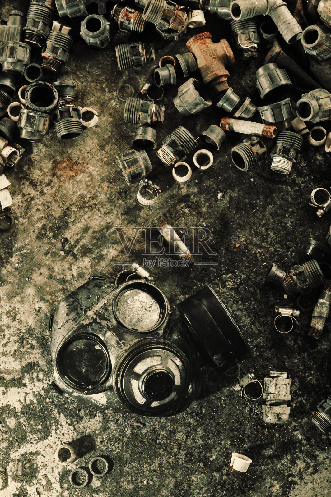 防毒面具照片摄影图片