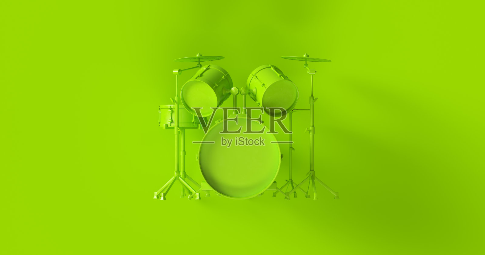 绿色的鼓工具包照片摄影图片