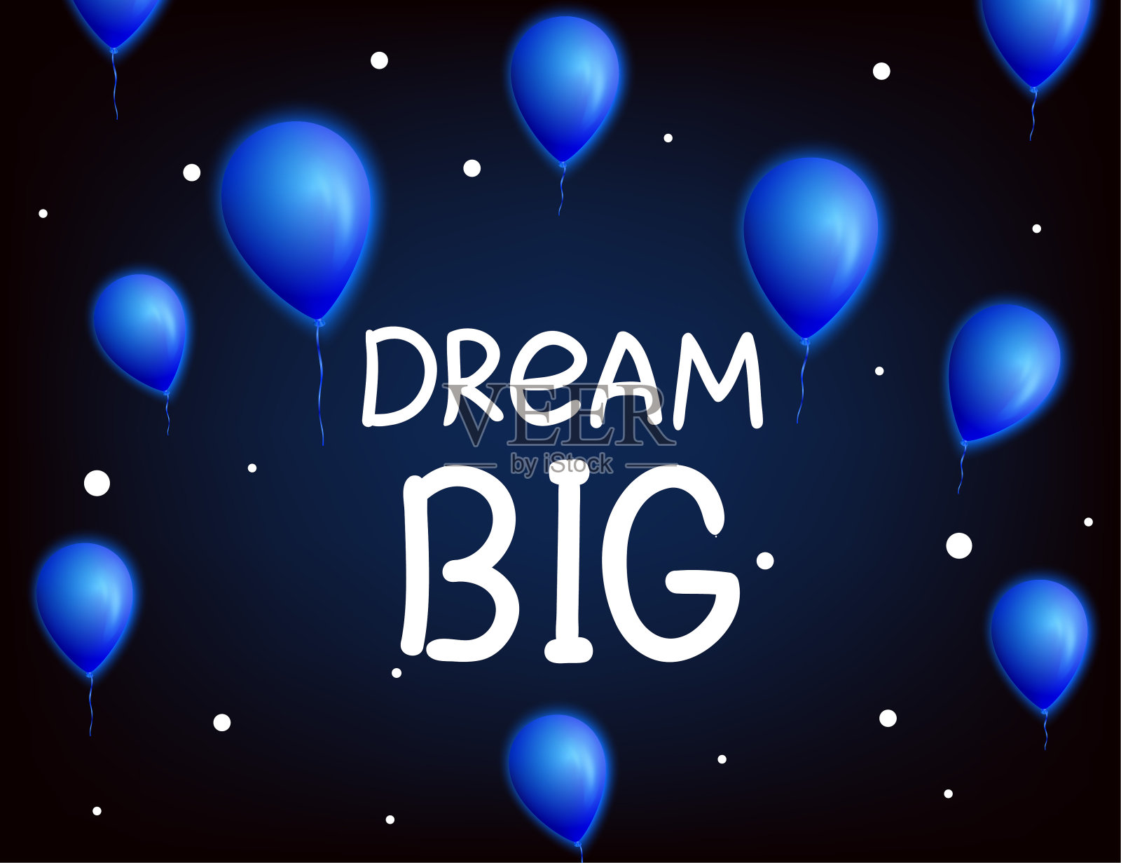 大梦想。矢量书法灵感设计。手绘元素。t恤，传单，海报，卡片的激励名言。插画图片素材