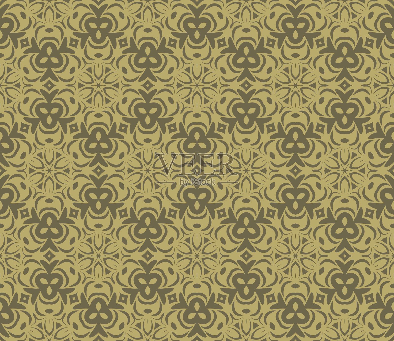 时尚的背景。无缝的矢量图。几何装饰。插画图片素材