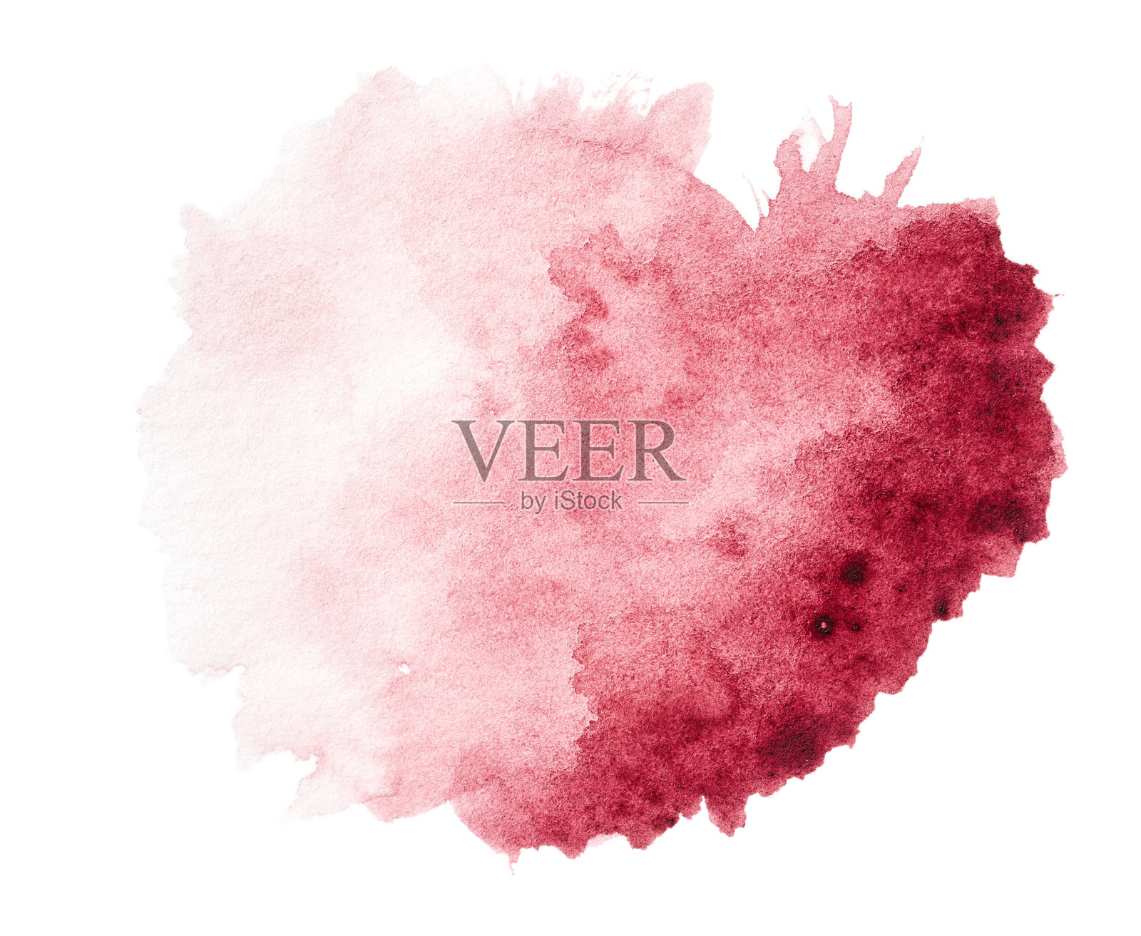 红色水彩飞溅手绘照片摄影图片