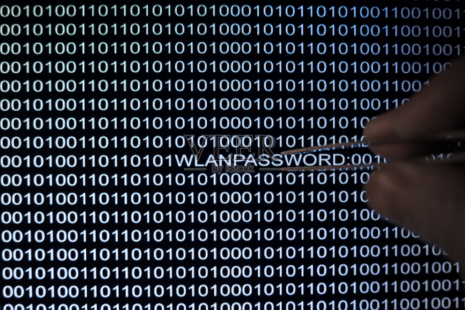 二进制代码的屏幕照片摄影图片