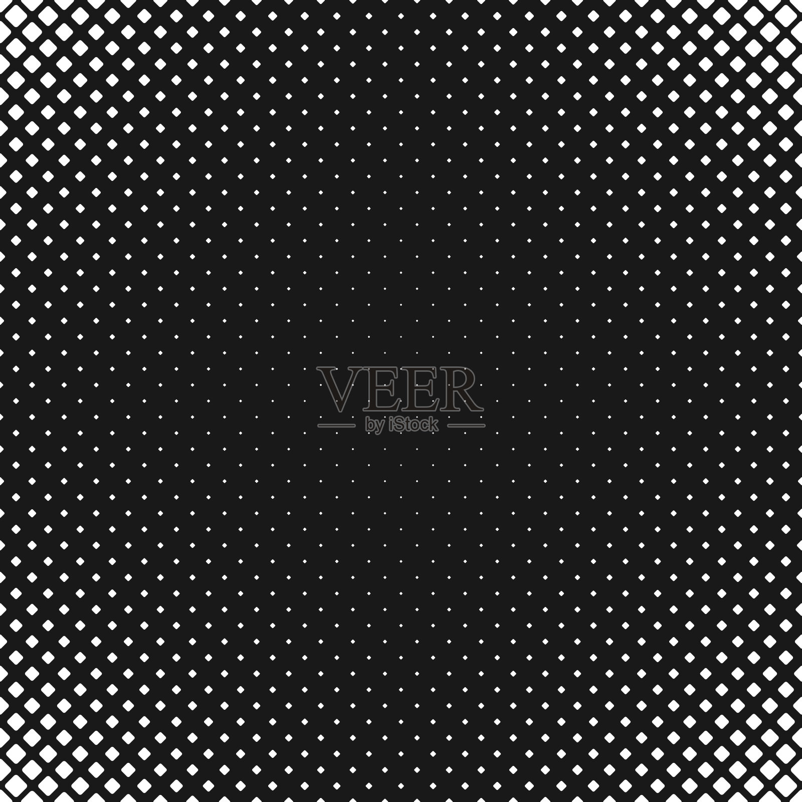 几何黑色和白色圆形正方形图案背景-向量设计从对角正方形在不同大小插画图片素材