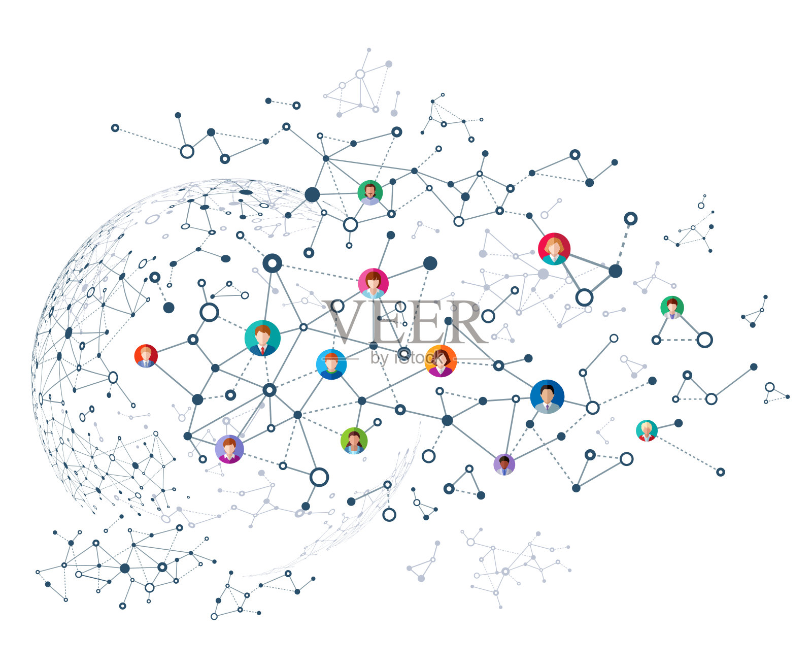 抽象的网络设计元素图片
