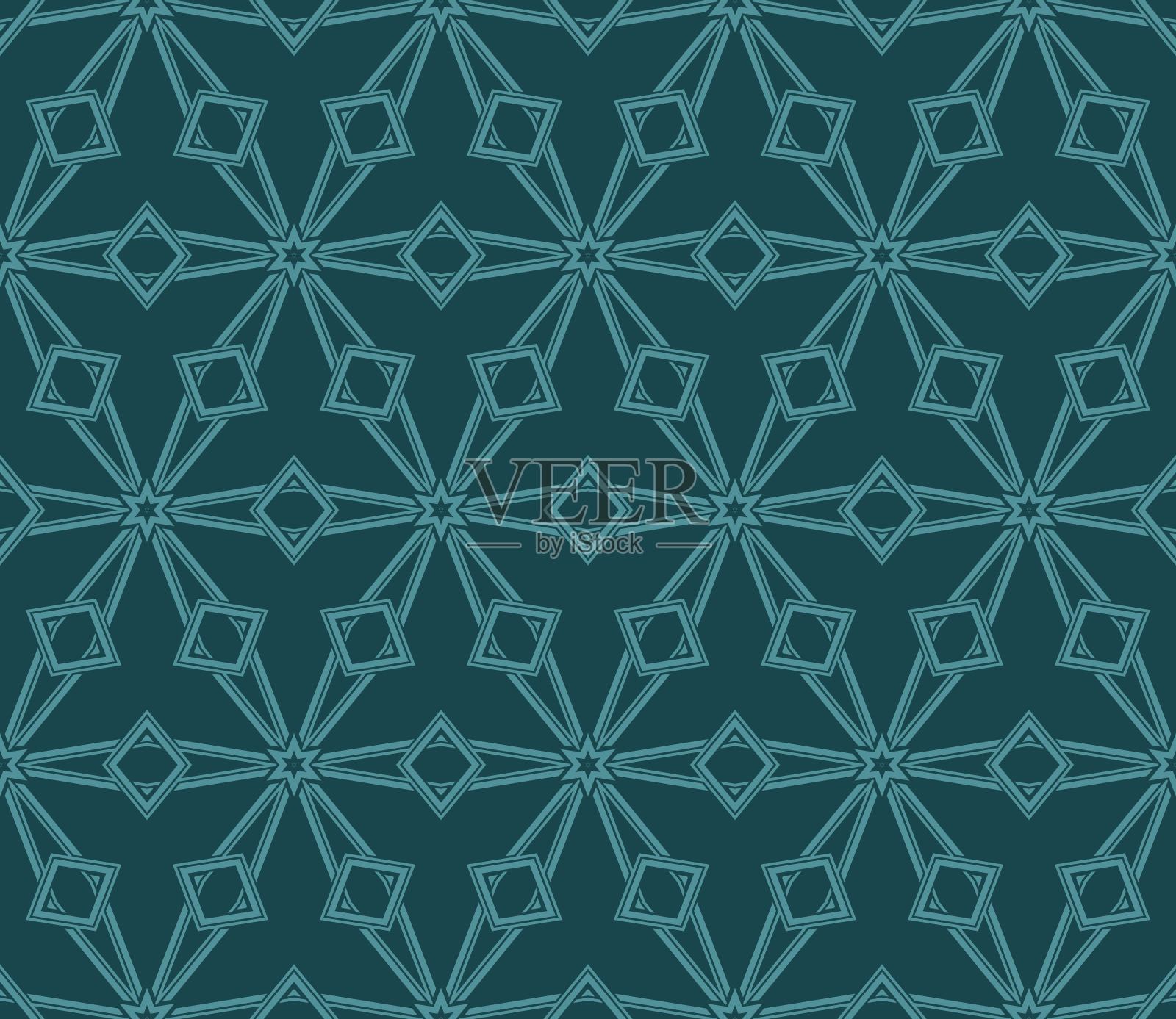 颜色背景上的线条图案。无缝的几何图案。矢量插图。适用于设计、墙纸、时装、印花插画图片素材