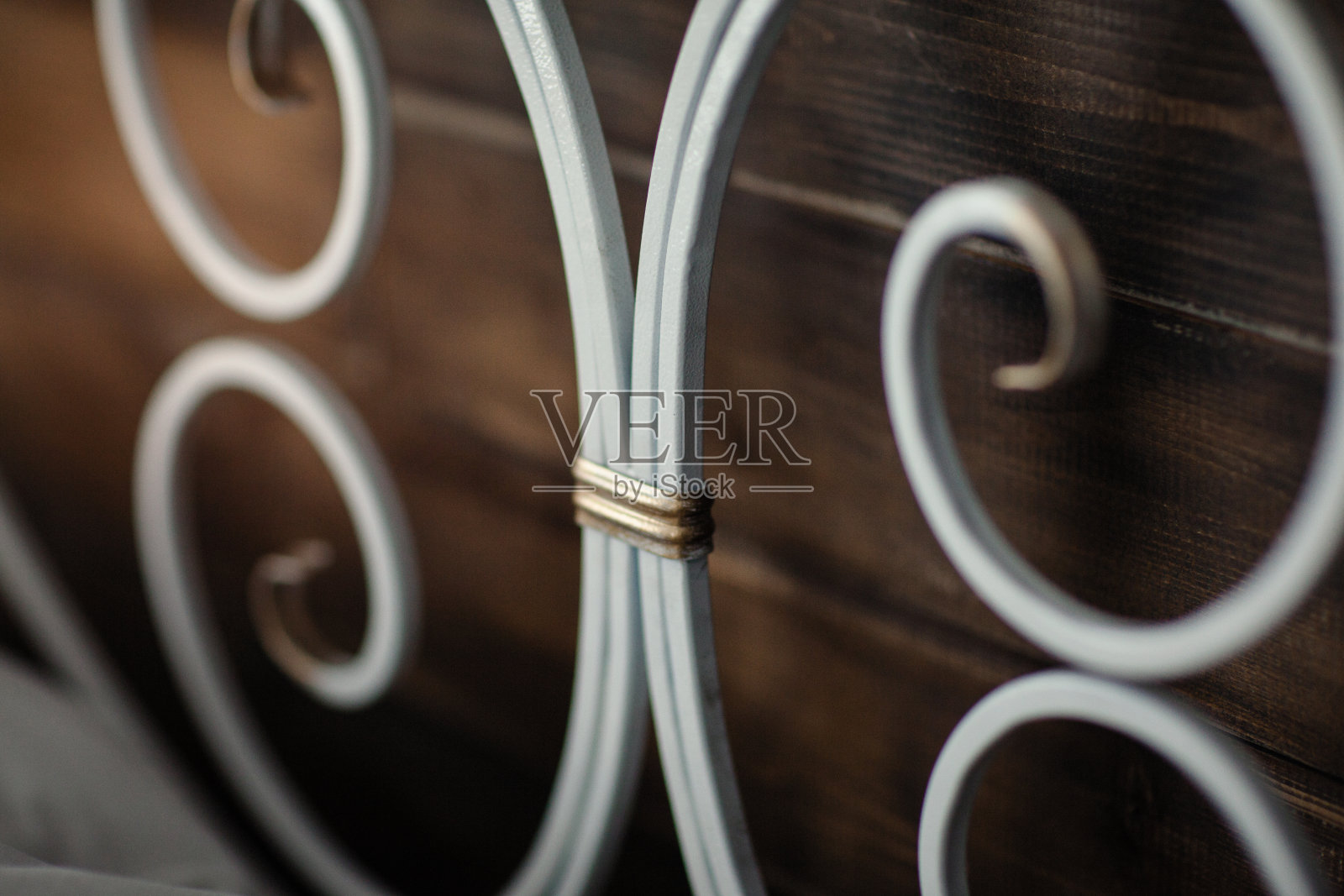 铁艺床照片摄影图片