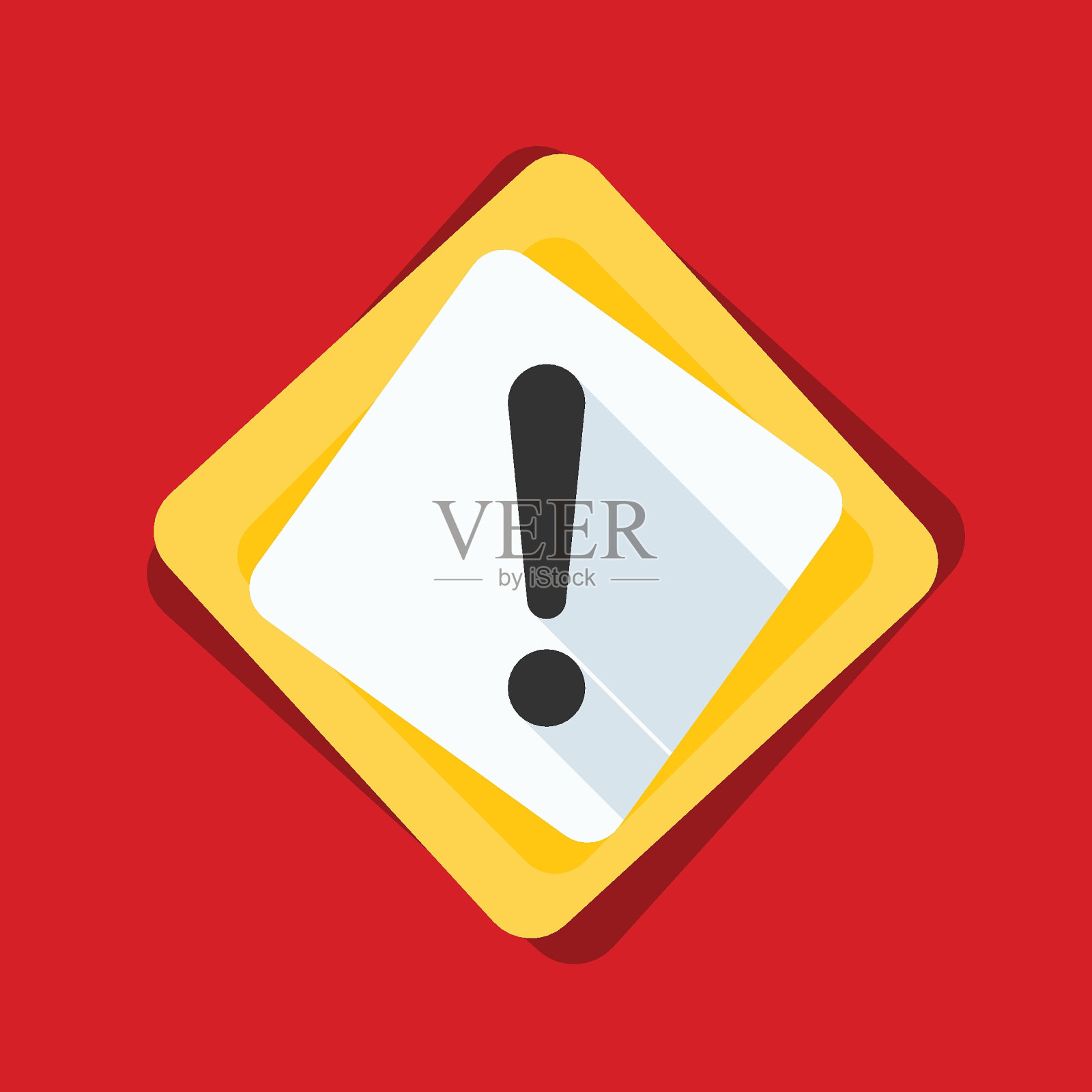 惊叹号危险标志说明插画图片素材