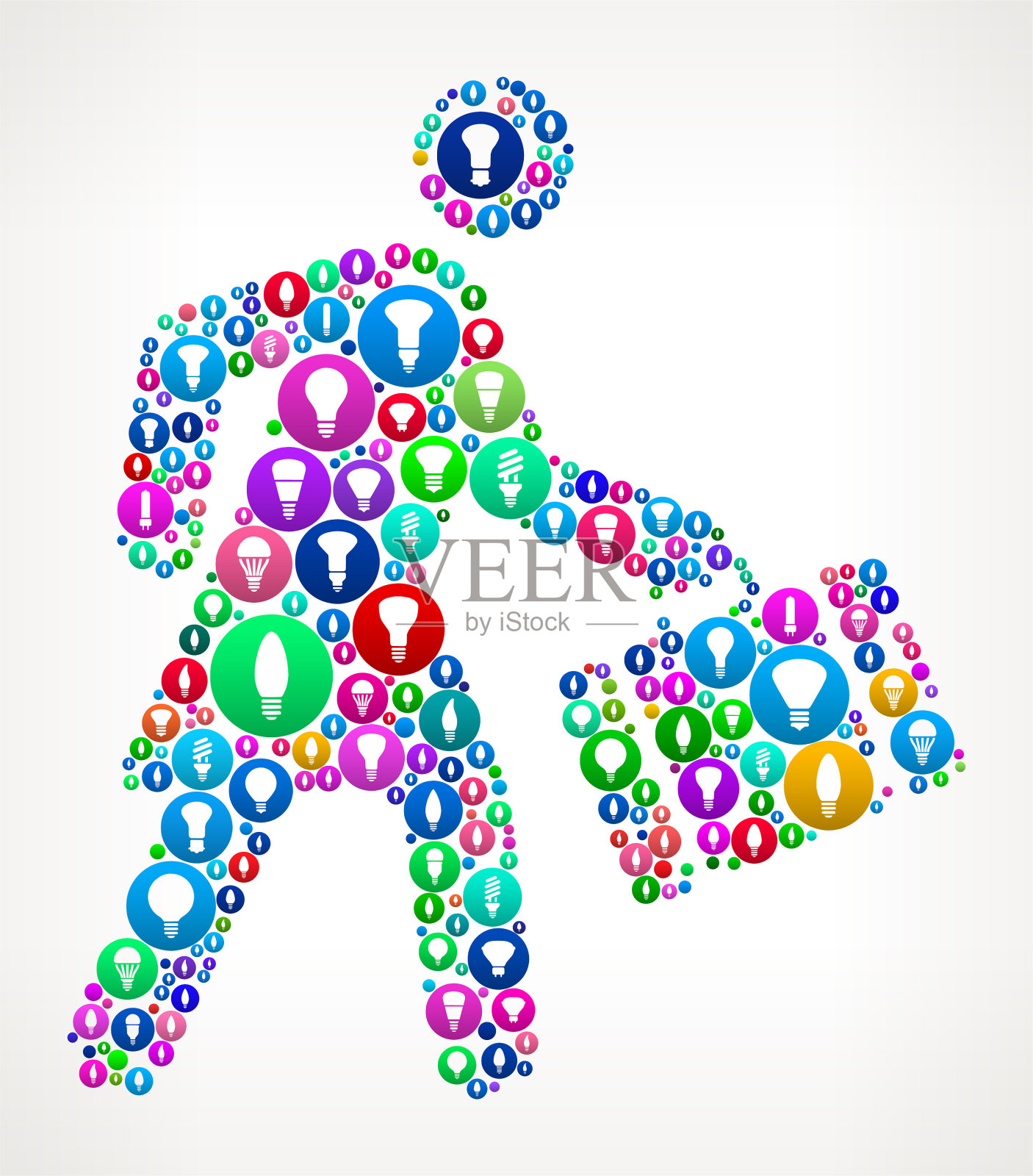 商务旅行灯泡矢量图标图案插画图片素材