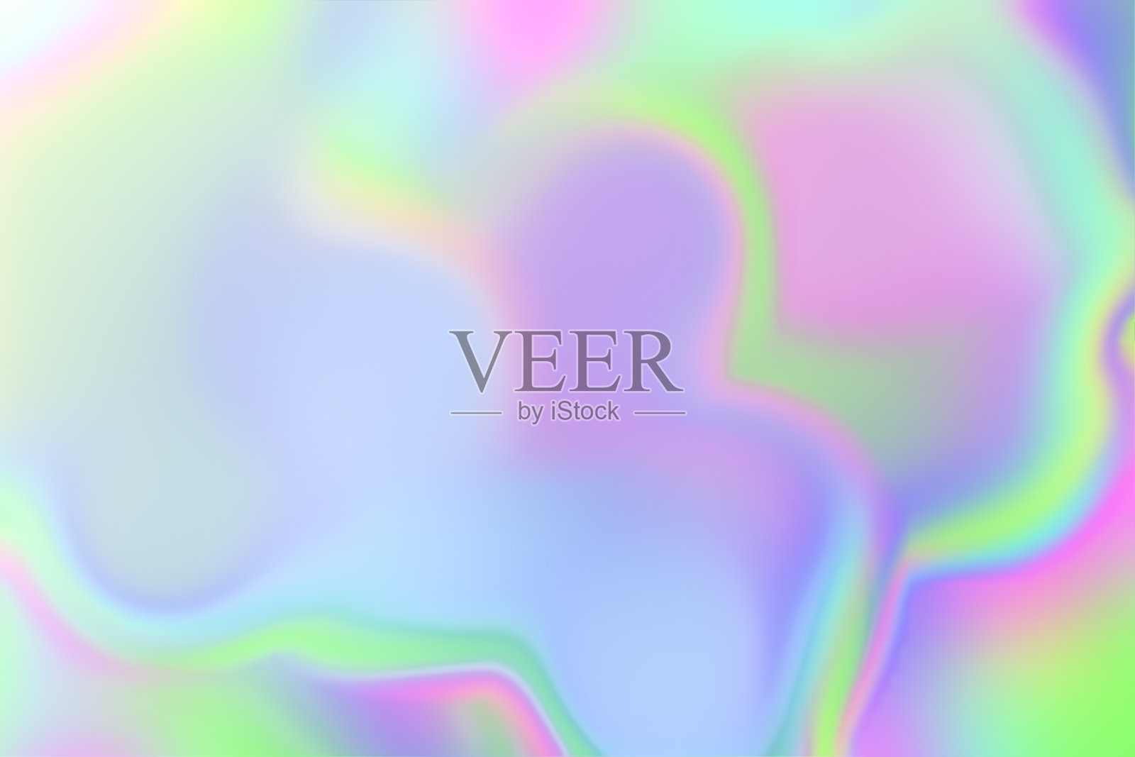 模糊的彩虹色斜背景平滑全息纸。照片摄影图片