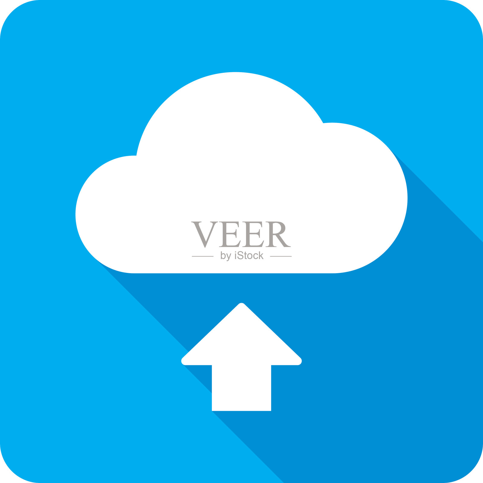 云上传图标剪影插画图片素材