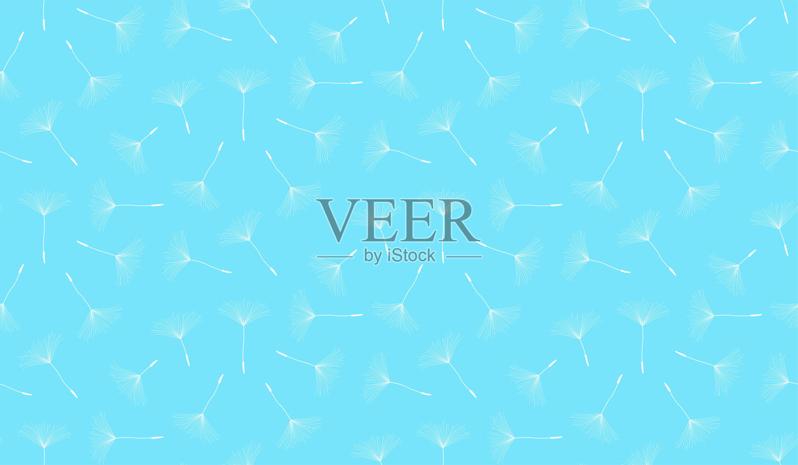 无缝的蒲公英模式插画图片素材