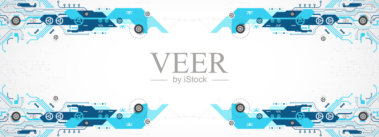 高科技数字技术与工程主题插画图片素材