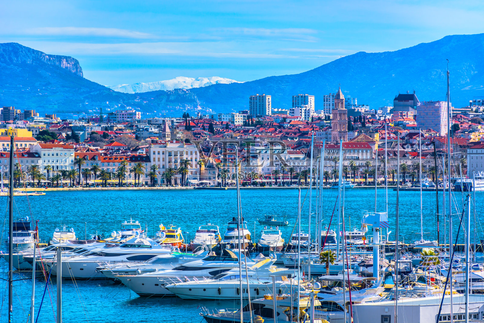 斯普利特城市夏季风光照片摄影图片