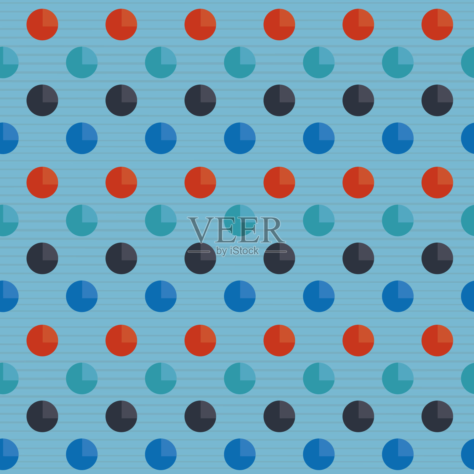 抽象的波点图案插画图片素材