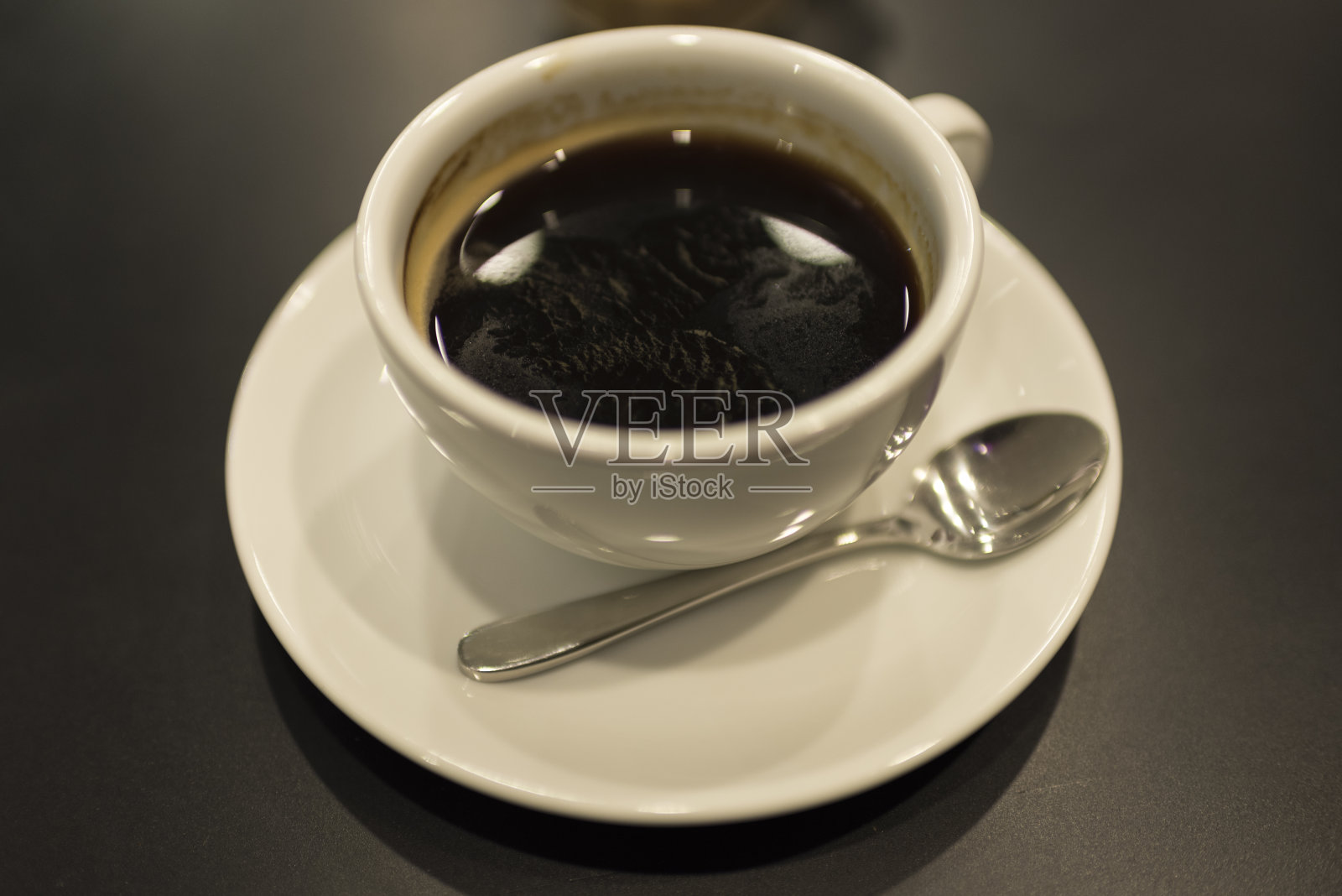 加糖的黑咖啡照片摄影图片