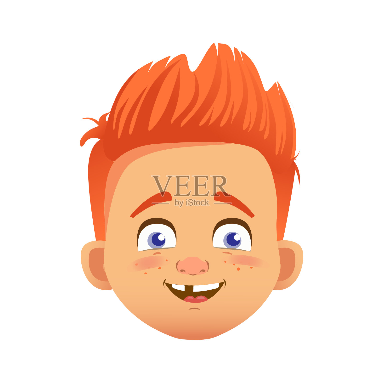 集女孩和男孩角色2插画图片素材