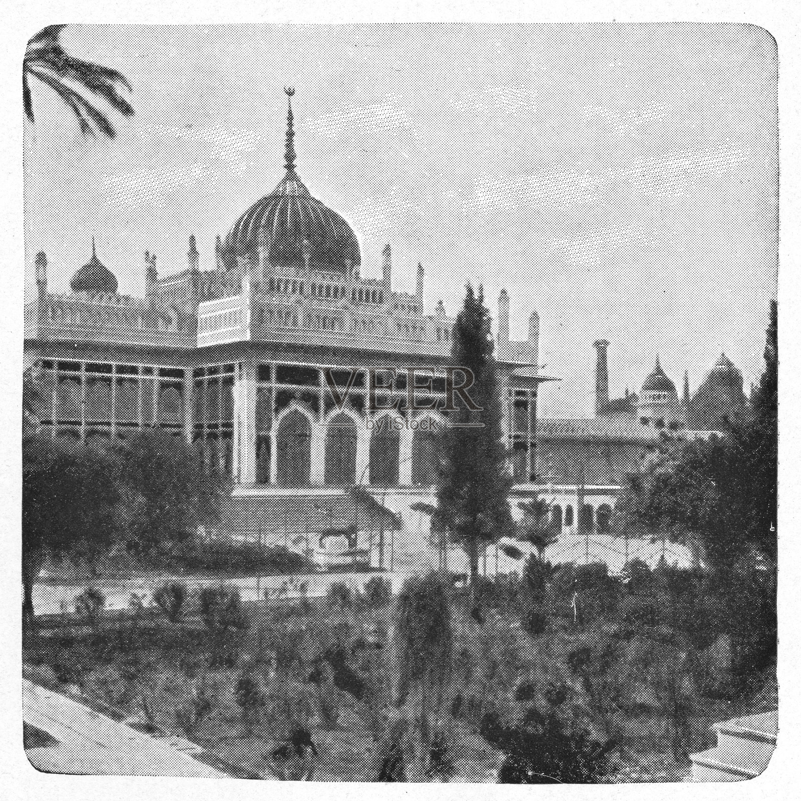 英国时代印度勒克瑙的乔塔·伊曼巴拉插画图片素材