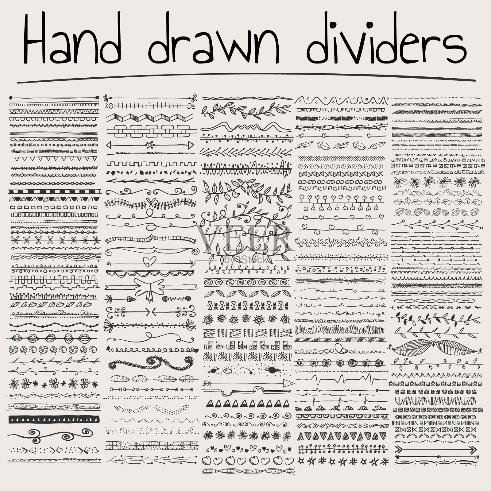 手绘分规插画图片素材