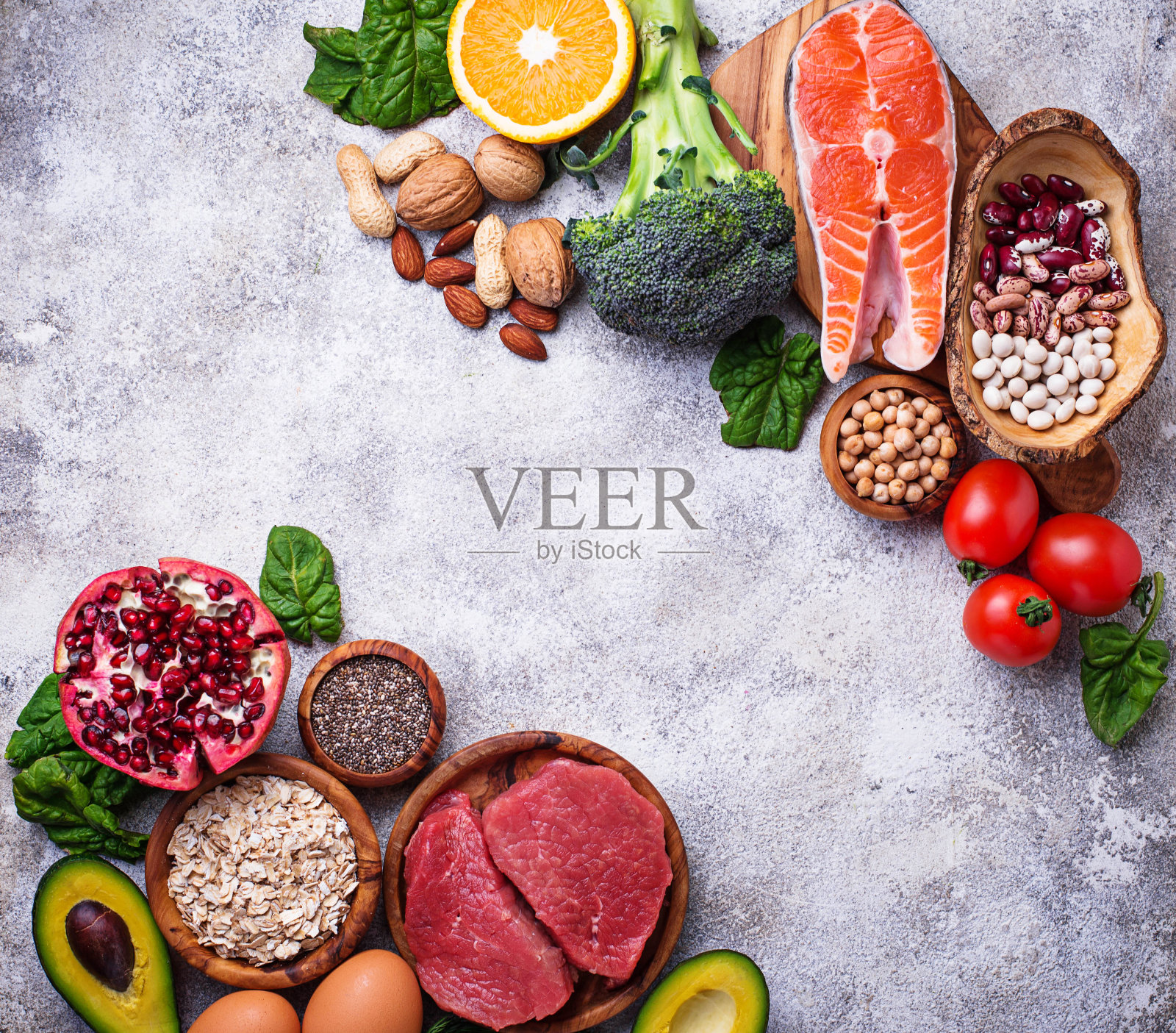 有机食品，健康营养和超级食品照片摄影图片