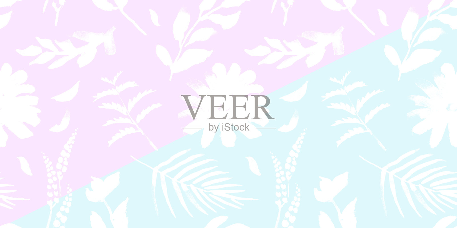 春花无缝图案插画图片素材