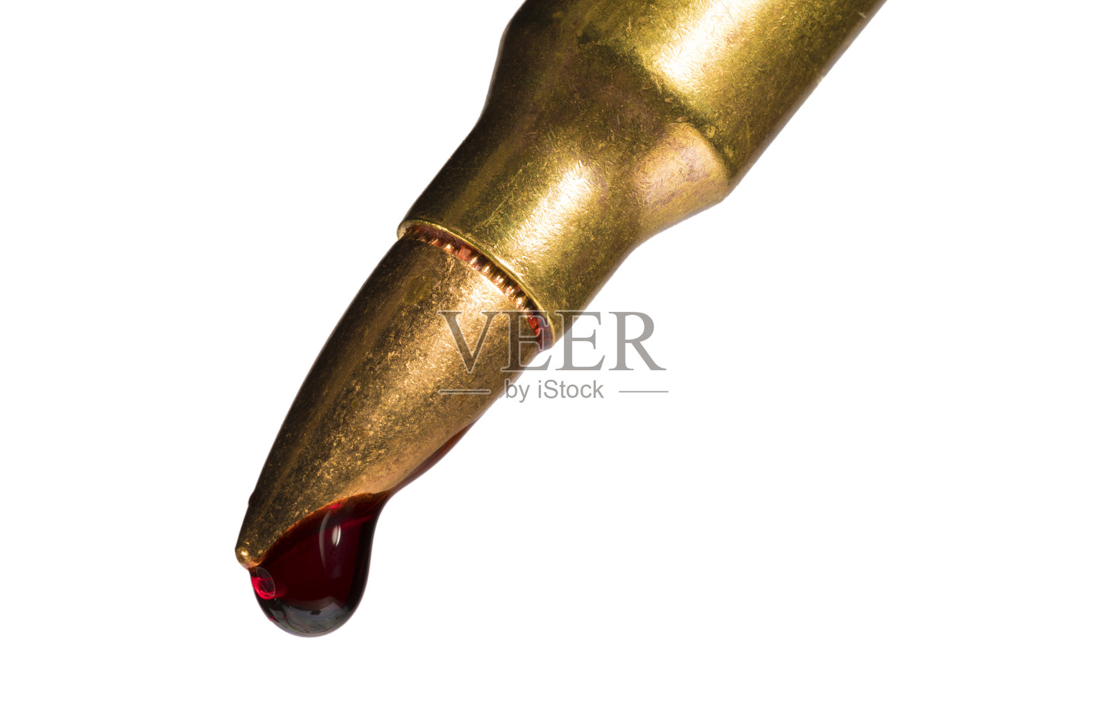 子弹滴下的血照片摄影图片