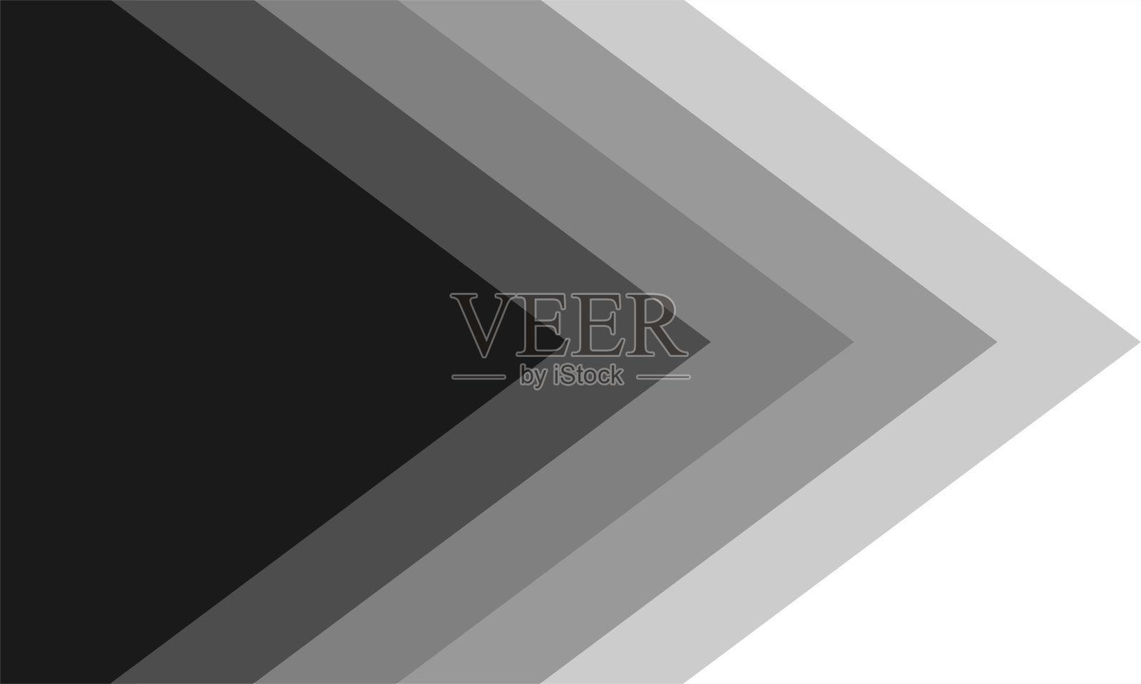 抽象的黑色和灰色模式，箭头指向右边或下一个。插画图片素材