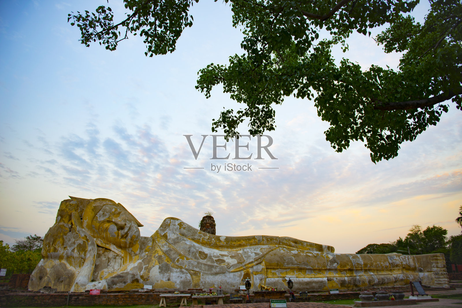 大城府考古遗址，大城府，泰国，2018照片摄影图片