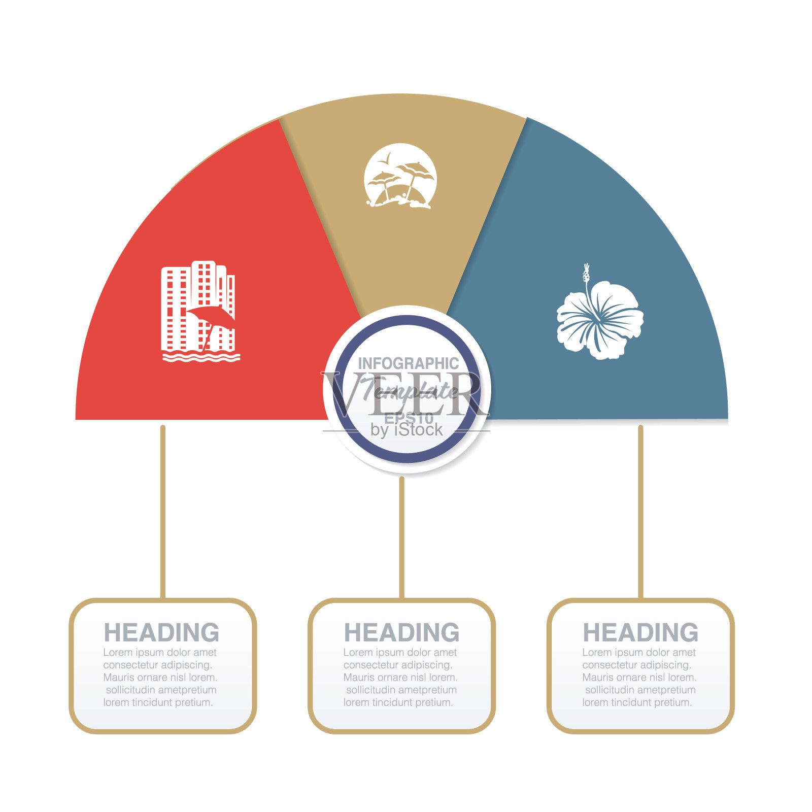 带有旅行图标的横幅和标签插画图片素材