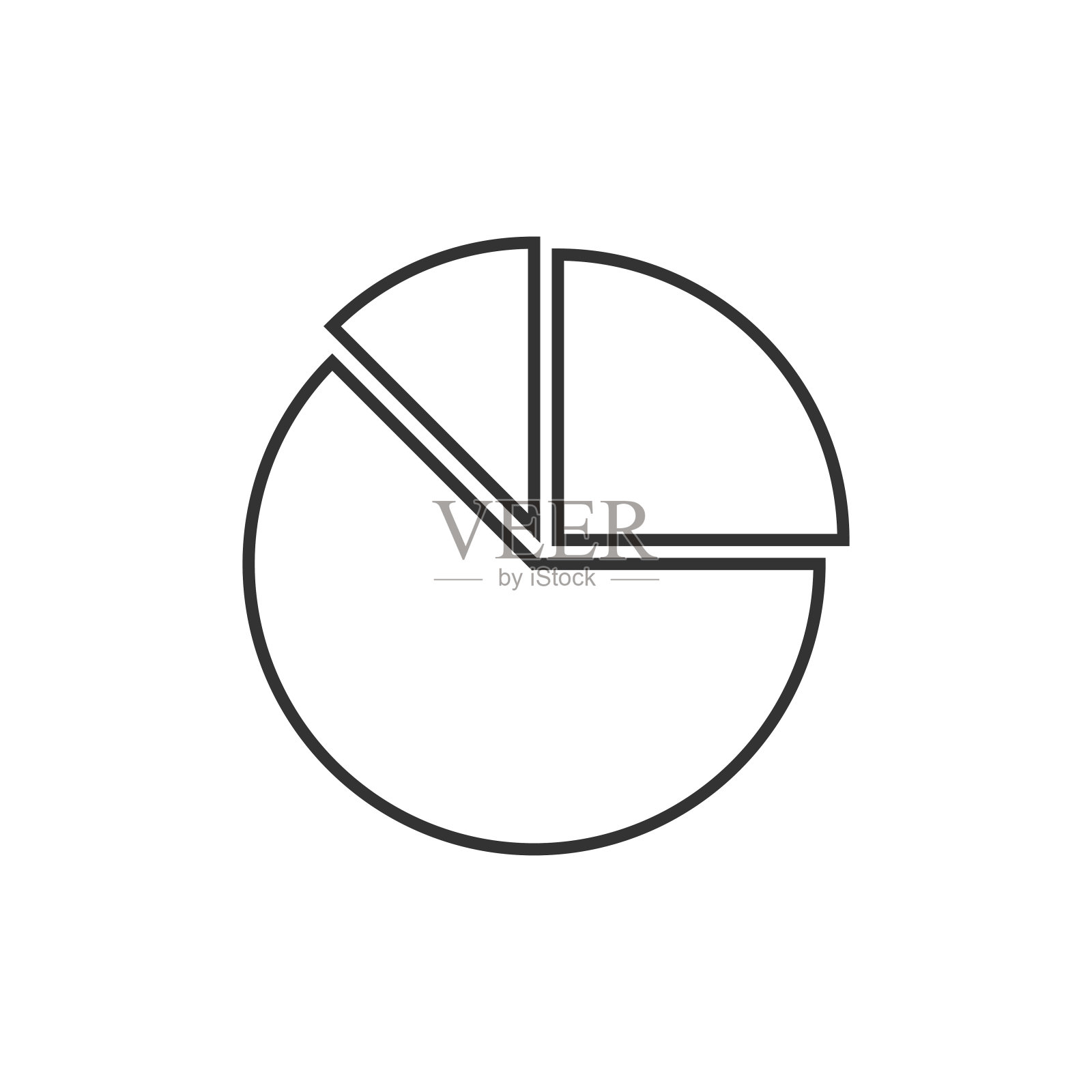 饼图的图标插画图片素材