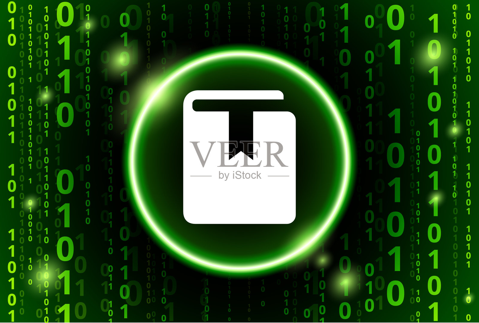 书签二进制代码向量模式背景插画图片素材